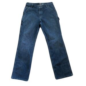 Carhartt Rugged Flex Relaxed Fit Carpenter Utility Jean Dungaree Sz 32 X 32 EUC